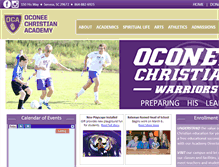 Tablet Screenshot of oconeechristian.org